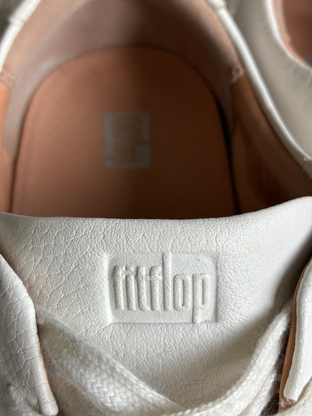 FitFlop Rally Leather Sneakers White Comfort Walking Gum Sole Lace Up Women 11 - Picture 6 of 12